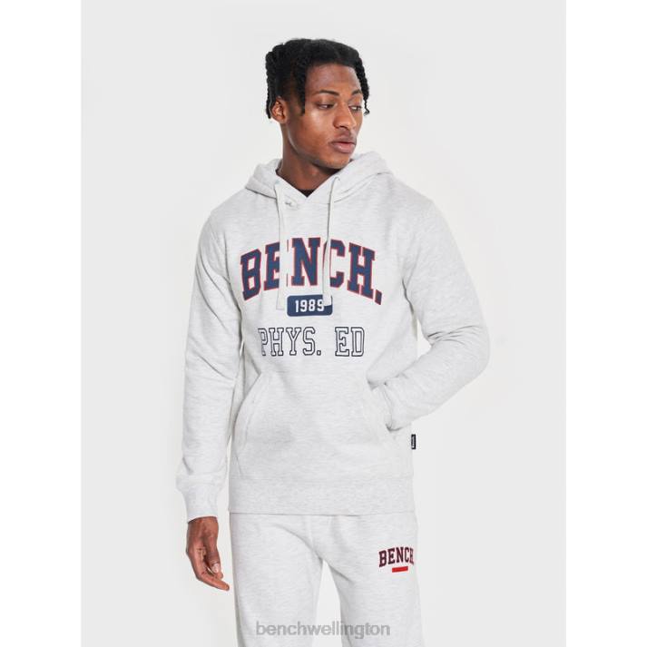 Bench Men Ecru Marl HULTON Hoodie 486036