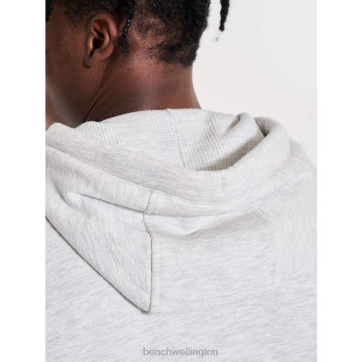 Bench Men Ecru Marl HULTON Hoodie 486036