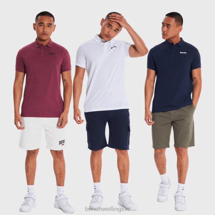 Bench Men Assorted BLANKA 3 Pack Polos 48601