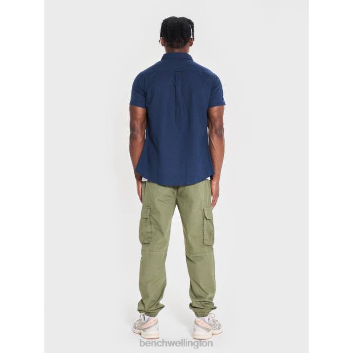 Bench Men Navy BOWDON Short Sleeve Shirt 486027