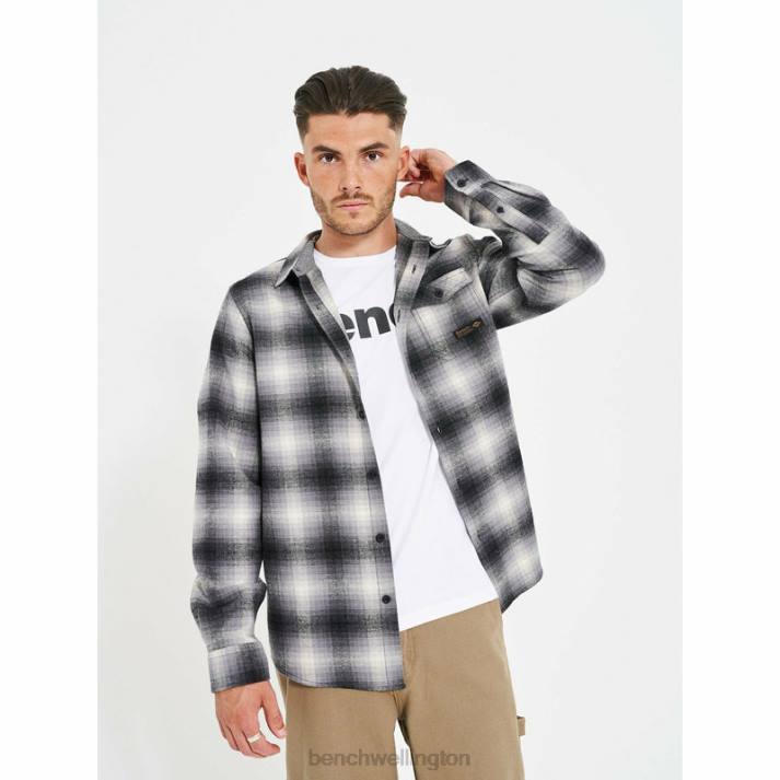 Bench Men Shadow Check CHEVIOT Flannel Shirt 486031