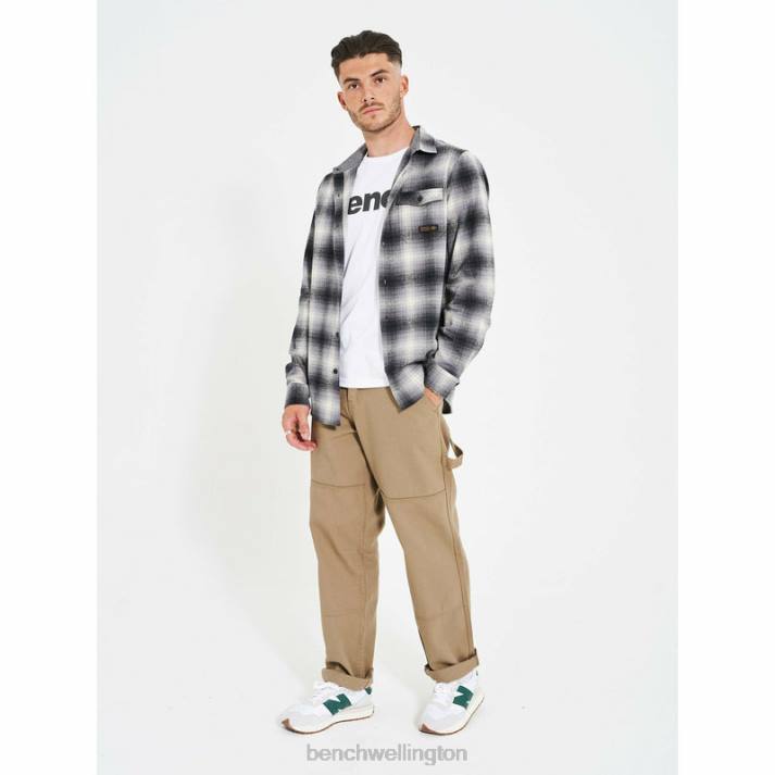 Bench Men Shadow Check CHEVIOT Flannel Shirt 486031