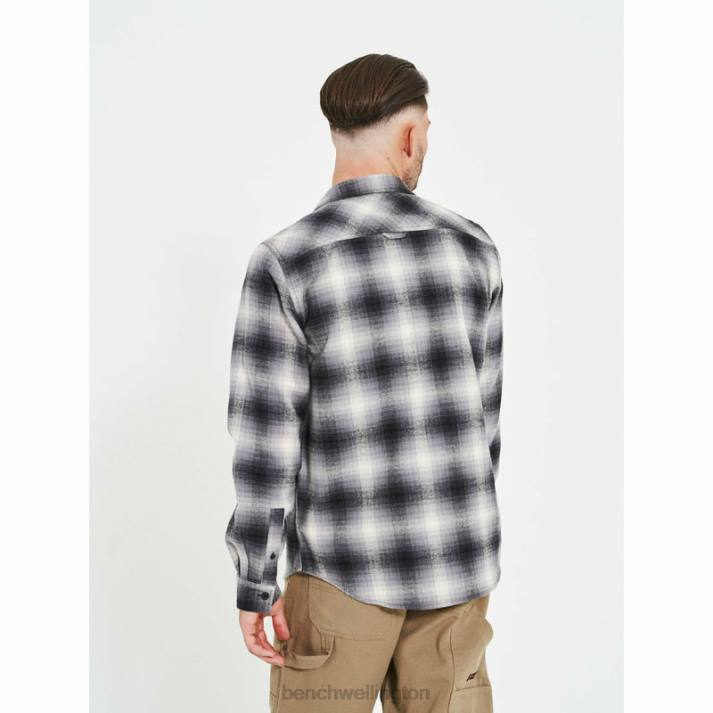 Bench Men Shadow Check CHEVIOT Flannel Shirt 486031