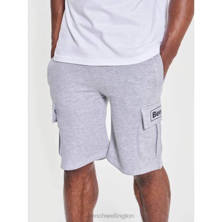 Bench Men Grey Marl CLAXTON Fleece Shorts 486051
