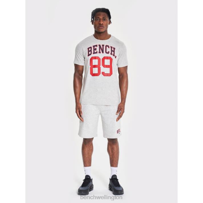 Bench Men Ecru Marl RALHUT Shorts & T-Shirt Set 486063