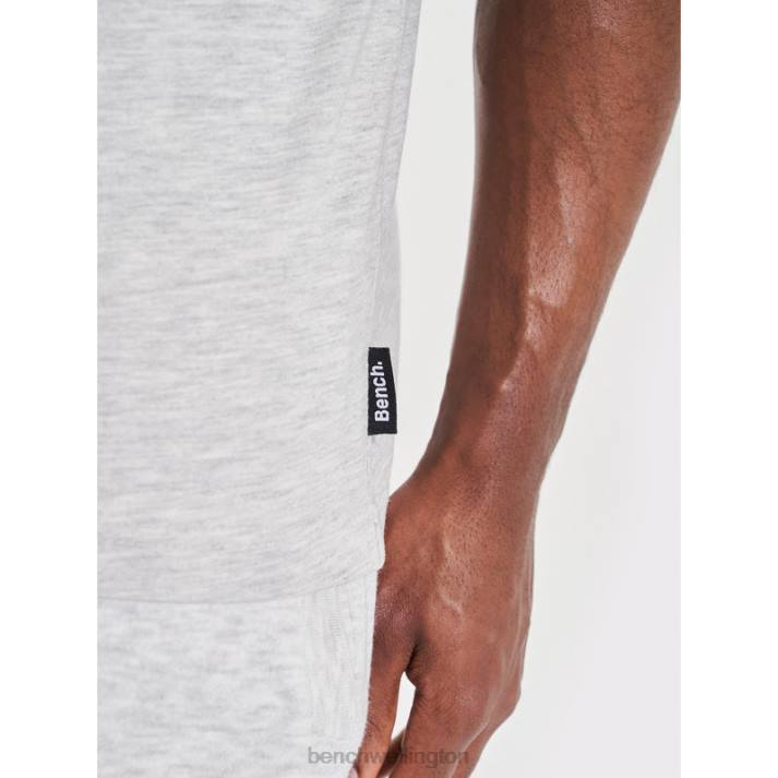 Bench Men Ecru Marl RALHUT Shorts & T-Shirt Set 486063