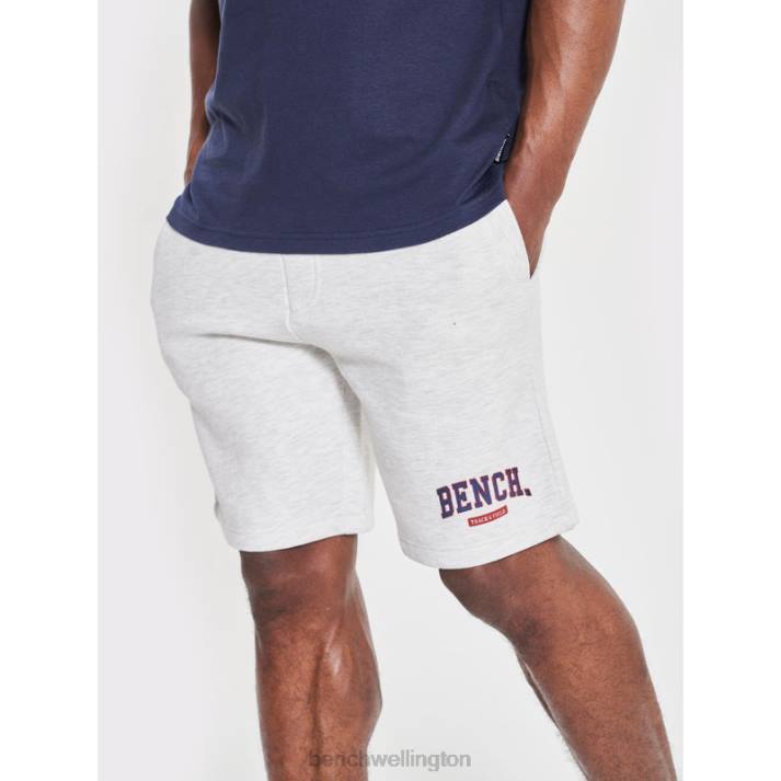 Bench Men Ecru Marl RALHUT Shorts & T-Shirt Set 486063