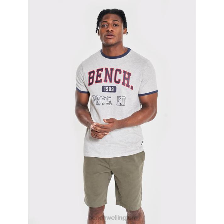 Bench Men Ecru Marl SULLIVAN T-Shirt 486012