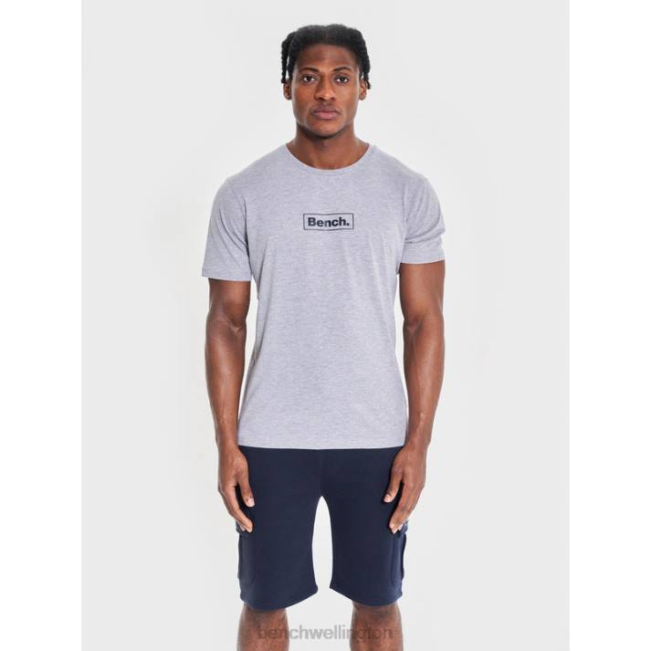 Bench Men Grey Marl ANGUS Sustainable T-Shirt 486019