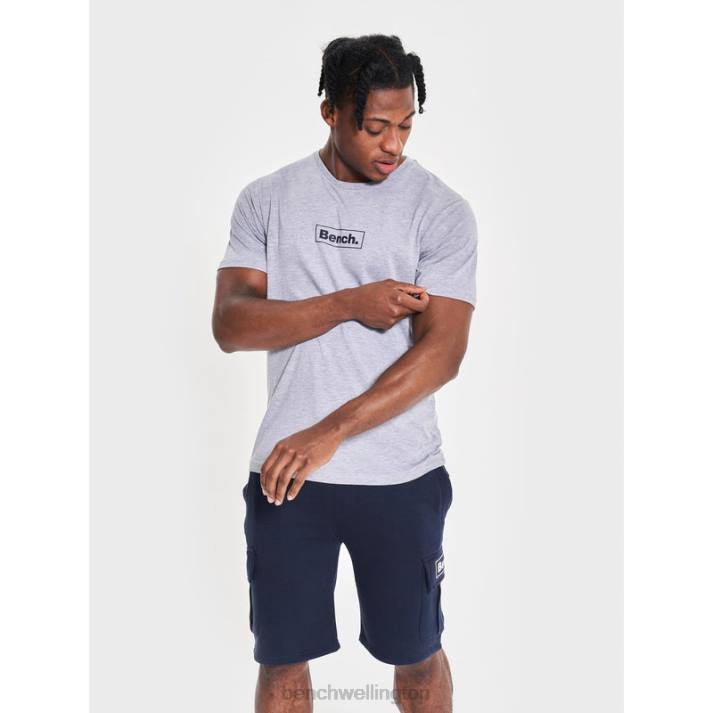 Bench Men Grey Marl ANGUS Sustainable T-Shirt 486019