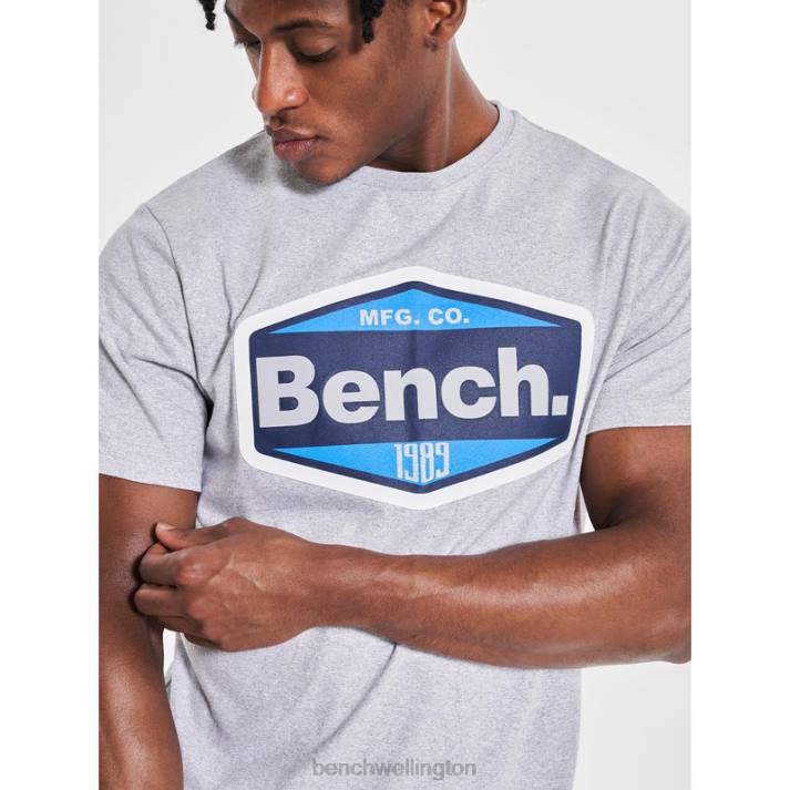 Bench Men Grey Marl THANIEL T-Shirt 48608