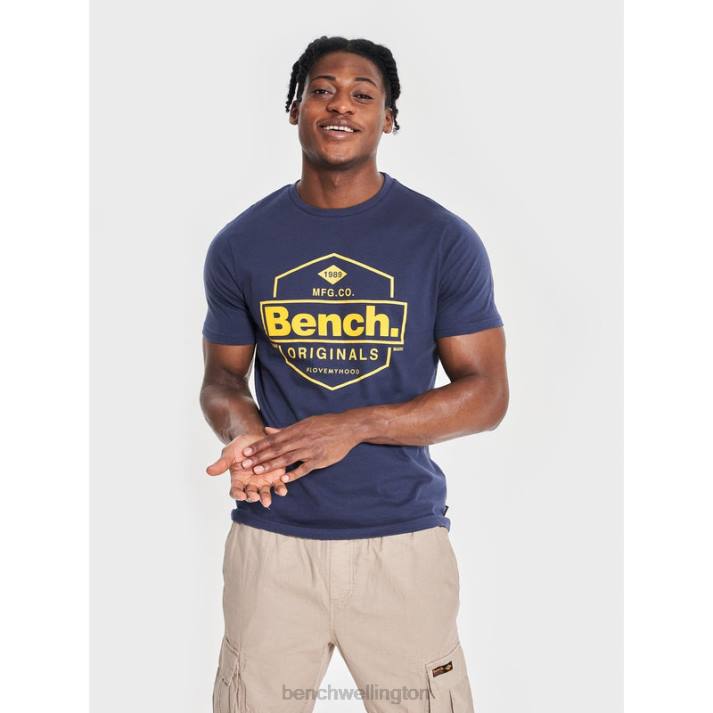 Bench Men Navy DENZO T-Shirt 48606
