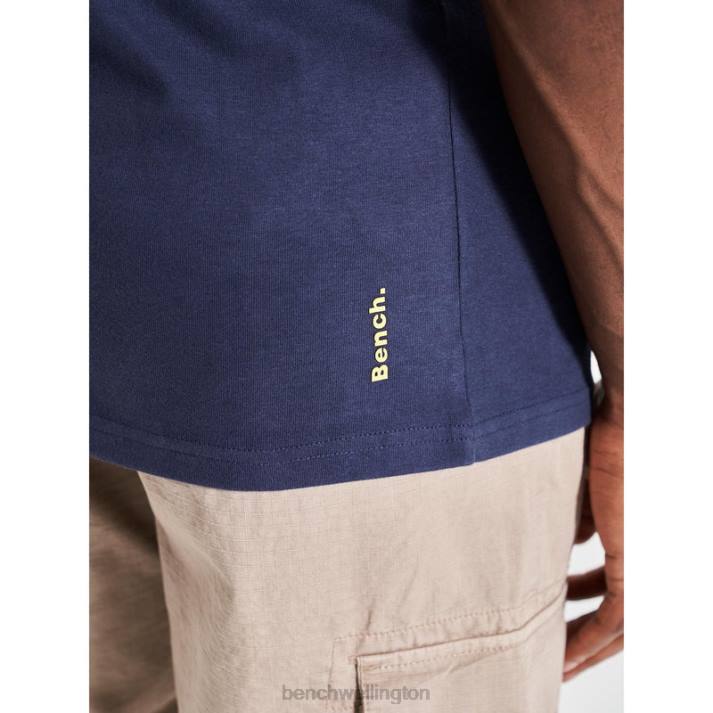 Bench Men Navy DENZO T-Shirt 48606