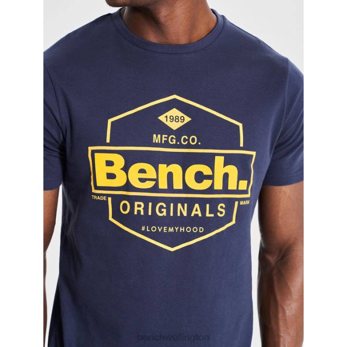 Bench Men Navy DENZO T-Shirt 48606