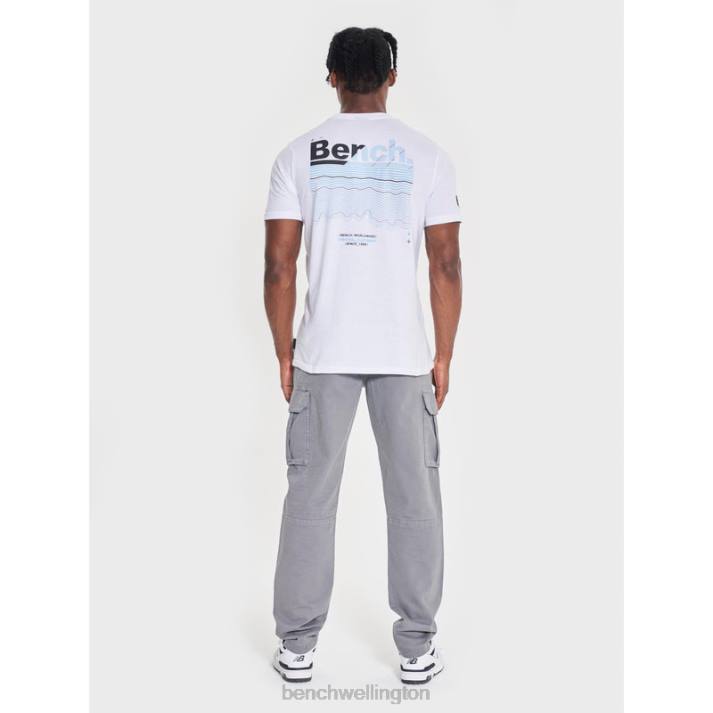 Bench Men White JARED T-Shirt 486015