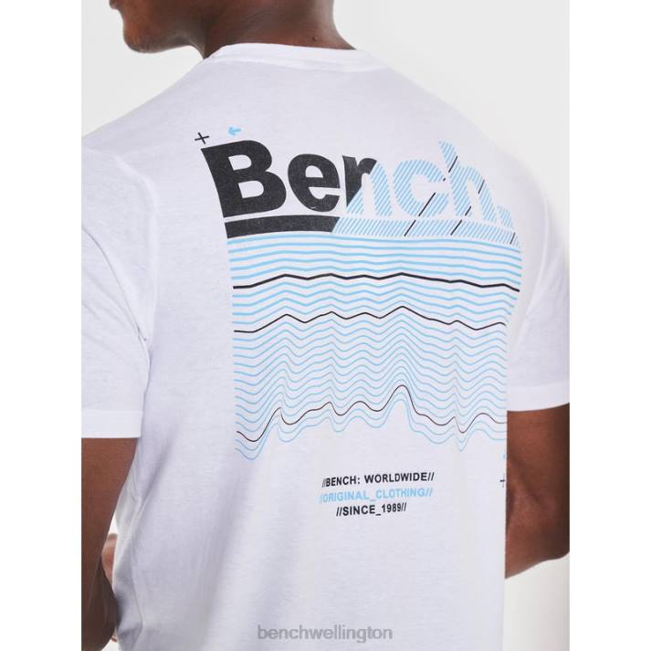 Bench Men White JARED T-Shirt 486015