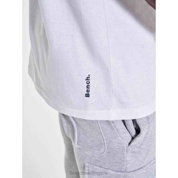 Bench Men White THANIEL T-Shirt 48609