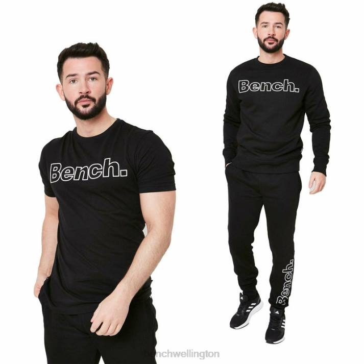 Bench Men Black AKON 3pc Tracksuit Set 486069