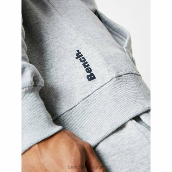 Bench Men Grey Marl AXEL 3pc Tracksuit Set 486070