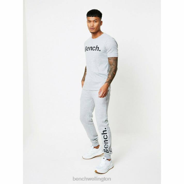 Bench Men Grey Marl AXEL 3pc Tracksuit Set 486070
