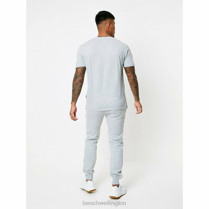 Bench Men Grey Marl AXEL 3pc Tracksuit Set 486070