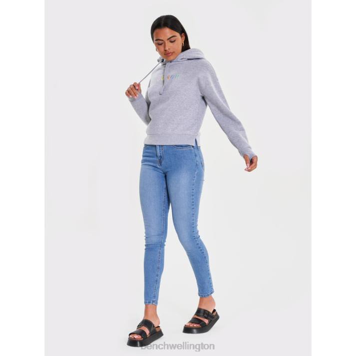 Bench Women Grey Marl EMALINE Sweat Hoodie 4860103