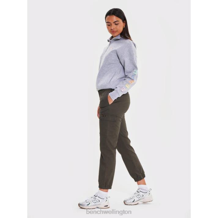 Bench Women Grey Marl JOBELLE Qtr Sweat Funnel 4860102