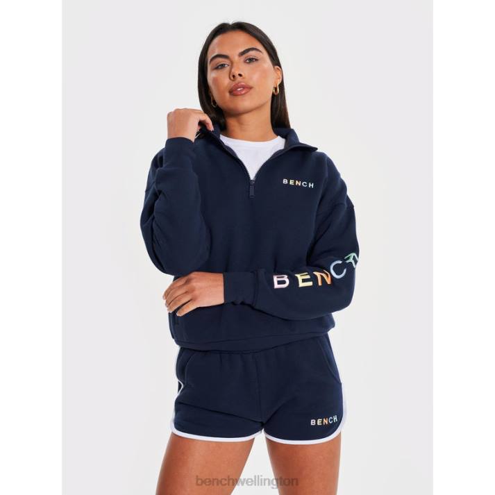 Bench Women Navy JOBELLE Qtr Sweat Funnel 4860101