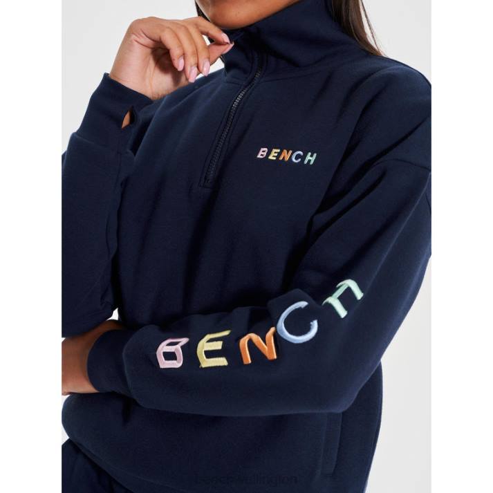 Bench Women Navy JOBELLE Qtr Sweat Funnel 4860101