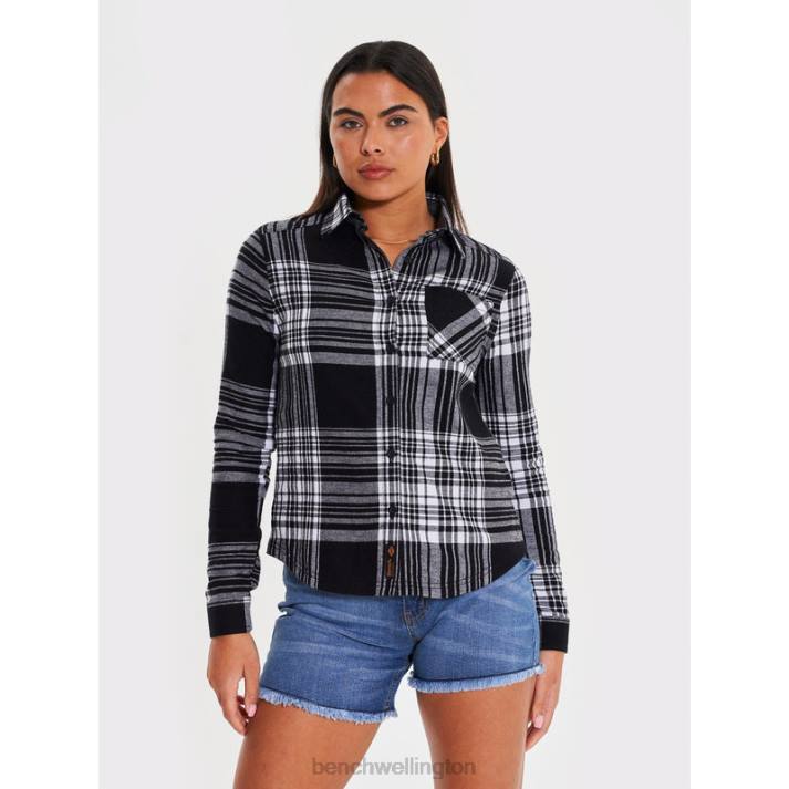 Bench Women Black Check ELLAMAY Flannel Shirt 4860111