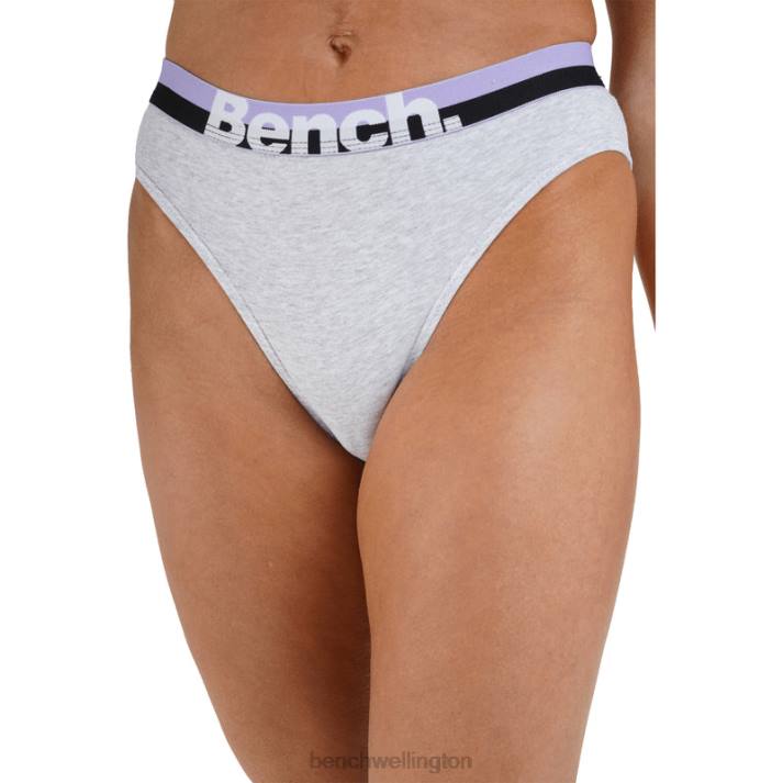 Bench Women Grey Marl SIENNA Crop Top & Brief Set 4860144