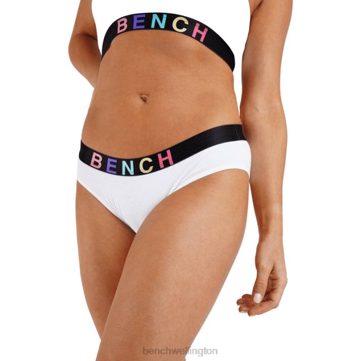 Bench Women White AMAYA Crop Top & Brief Set 4860142