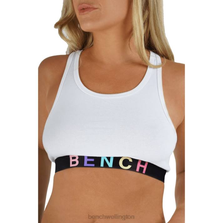 Bench Women White AMAYA Crop Top & Brief Set 4860142