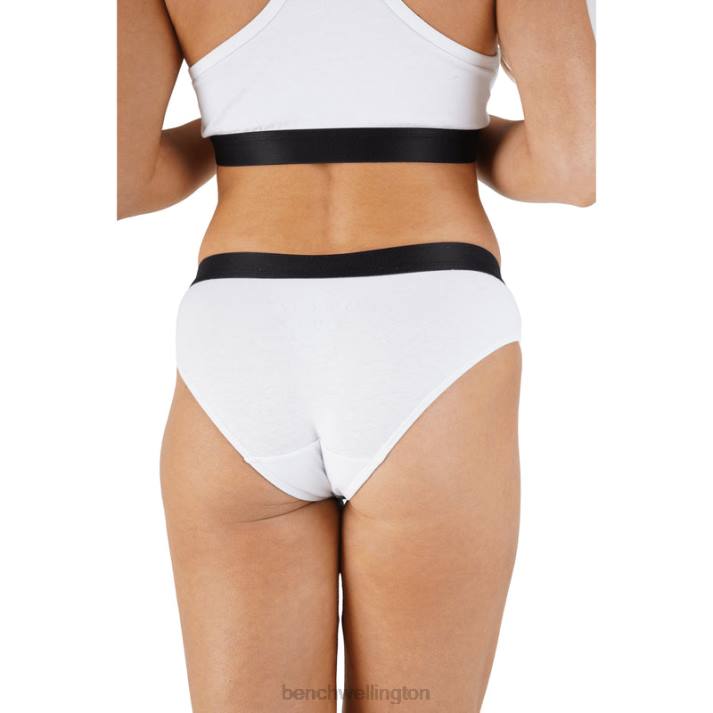 Bench Women White AMAYA Crop Top & Brief Set 4860142
